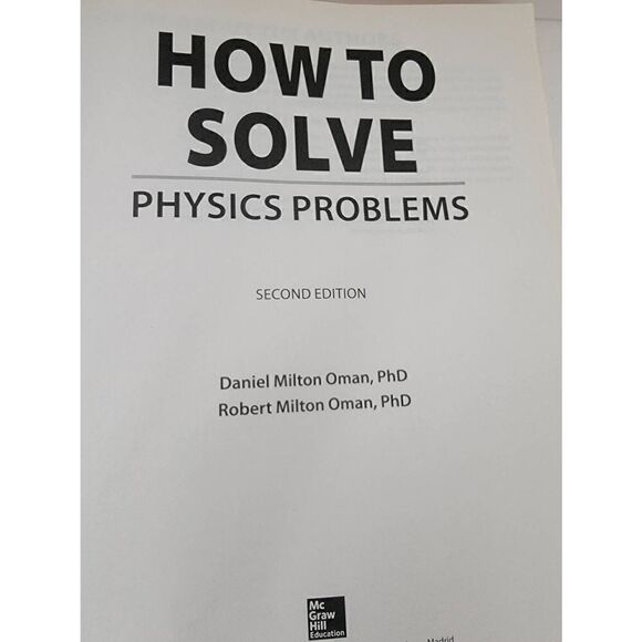 How to Solve Physics Problems by Robert Milton Oman and Daniel Milton Oman - Picture 4 of 5